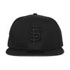 [New Era] 59FIFTY San Francisco Giants [MLB TEAM-BASIC FITTED CAPBLACKOUT] SAN FRANCISCO GIANTS 5950 Hat Black (7-34 (approx. 61.5cm), Black) [Used]