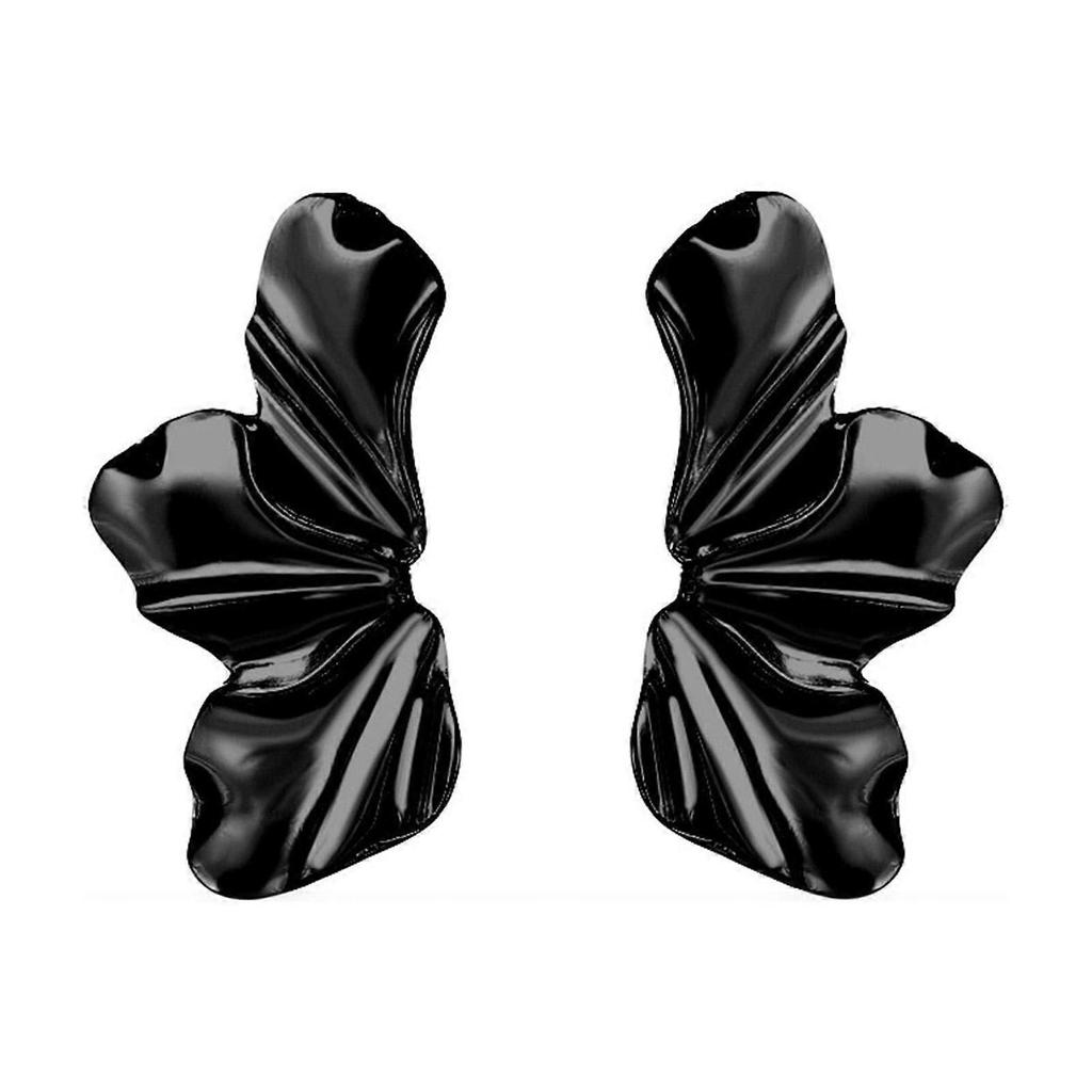 2 Pairs Gold Flower Stud Earrings for Women – Lightweight Alloy, Elegant Textured Design, Daily & Evening Wear