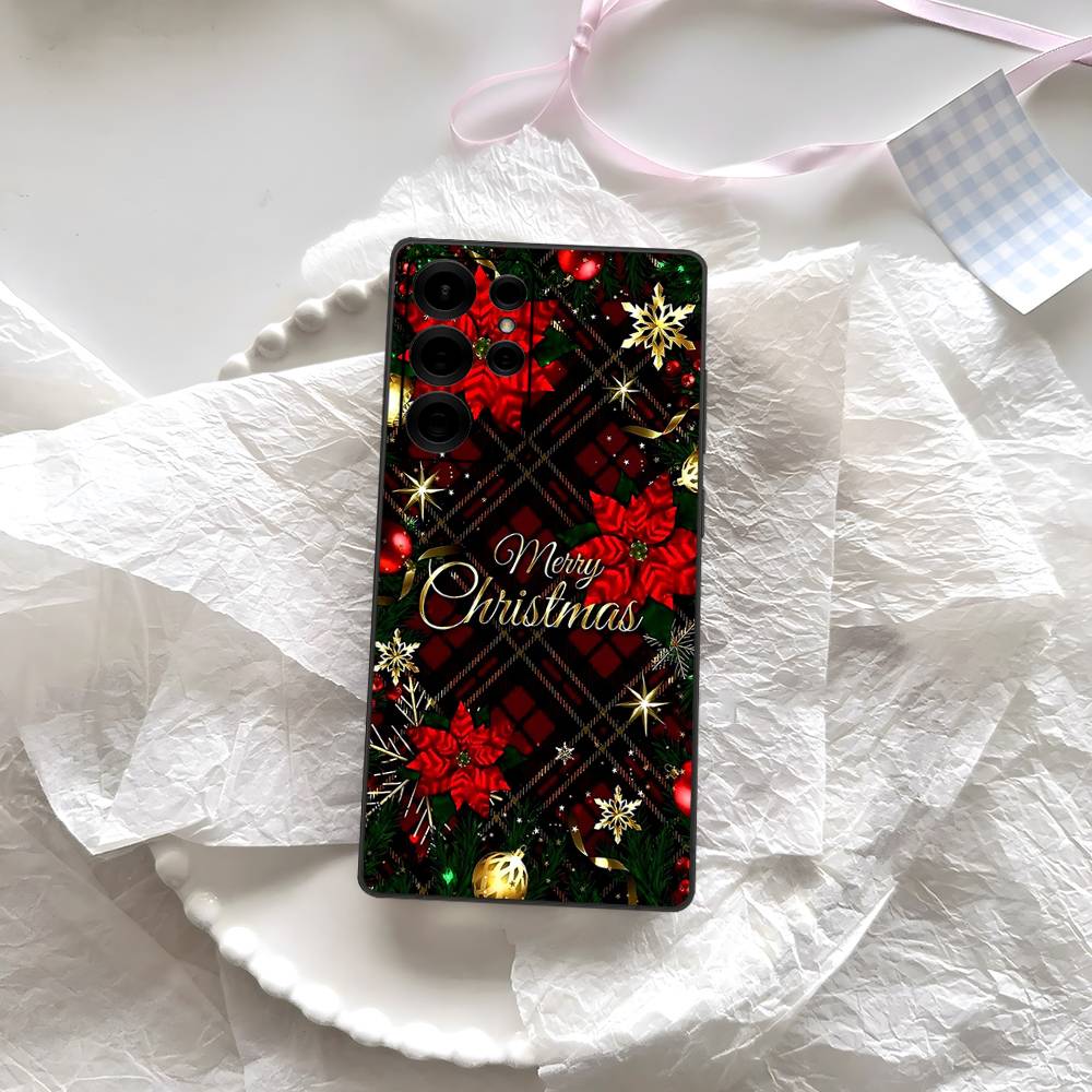 

Merry Christmas Phone Case For Samsung S 24 Fe 25 Ultra Plus 20 Lite 21 30 22 23 24 22 Ultra 5G Fundas Samsung S23 Plus 5G
