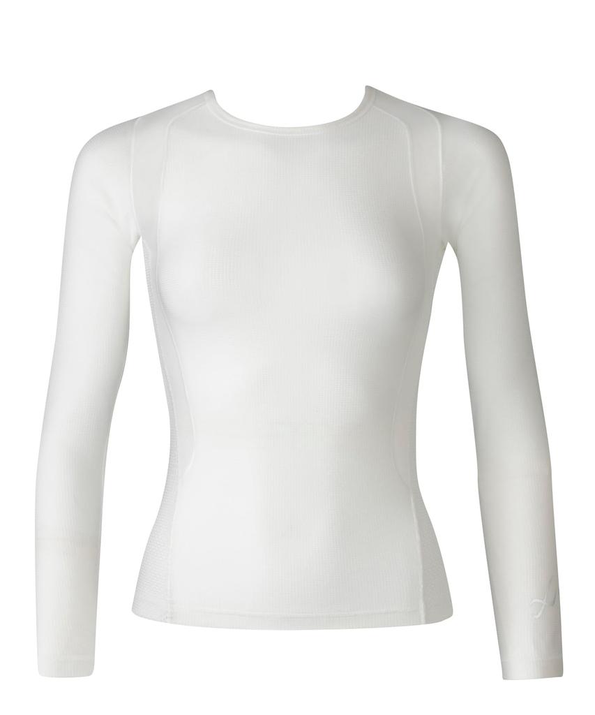JYURYU TOP Compression Long Enhances Shoulder Perfect for Ball and Size Size JAY599 CW-X/Wacoal Women's Top, Mesh, Sleeve, Mobility, Golf, Games,