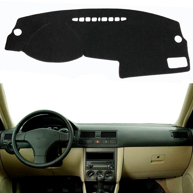 

Auto Dashboard Cover Mat Pad For Volkswagen VW Jetta A4 MK4 Bora 1998 1999 2000-2005 Dashmat Sunshade Carpet Rug Car Accessories Black(Black Edge)