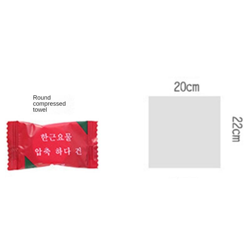 Mini Disposable Compressed Towel Cotton Face Towel Portable Separate Packaging Travel Candy Non-woven Cleansing Towel Household