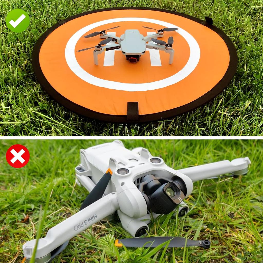 55cm Přistávací plocha pro dron Univerzální skládací přistávací plocha Parkovací díl pro dron Oboustranně použitelná Vodotěsná Heliport pro dron
