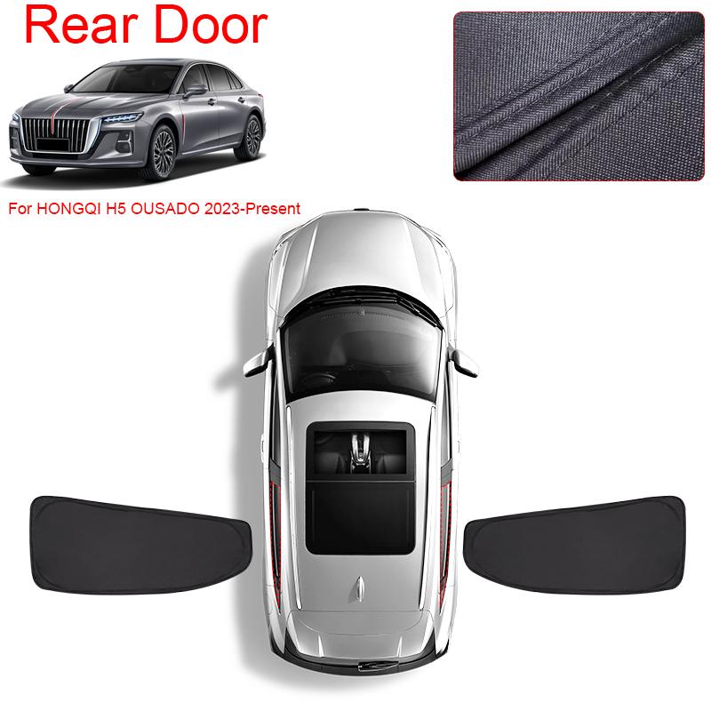 Car Black Windows Privacy Sunshade For HONGQI H5 2020-Present Auto Anti-UV Heat Insulation Protect Cover Interior Accessories