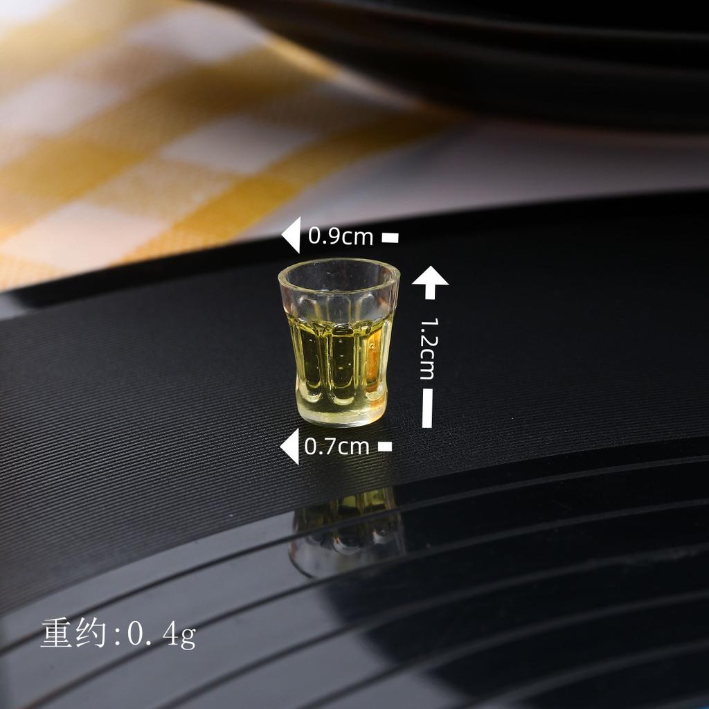 Simulation Red Wine Glass Coffee Cocktail Champagne Model Mini Miniature Food Ornaments 10pc/lot