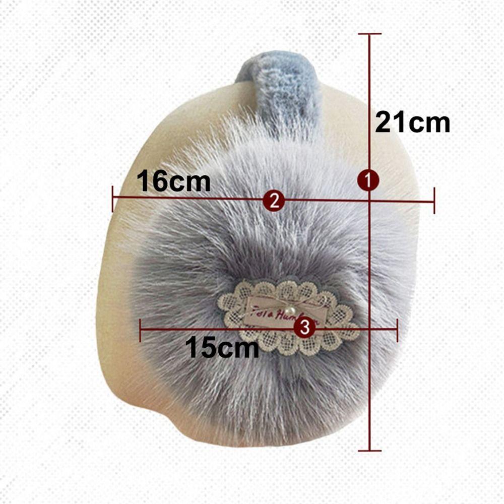 Foldable Winter Earmuffs Soft Plush Ear Covers New Ear Warmers  for Women