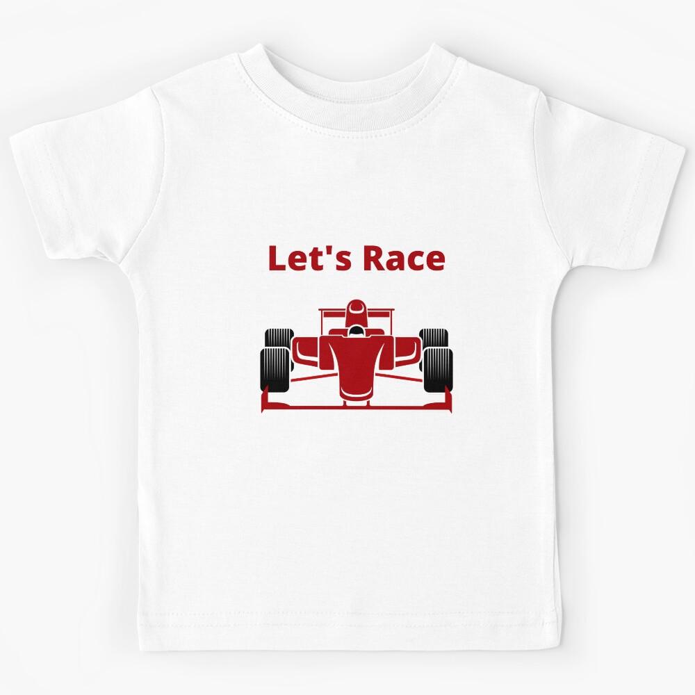 F1 Formula One Car Let s Race Kids T-Shirt 120