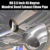 OD 35" 45 Degree Mandrel Bend Elbow SS304 Stainless Steel Bend Exhaust Tube