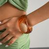 Bohemian Acrylic Bangle Europe American Style Minority Design Irregular Wide Bracelet Jewelry Accessories Smudging
