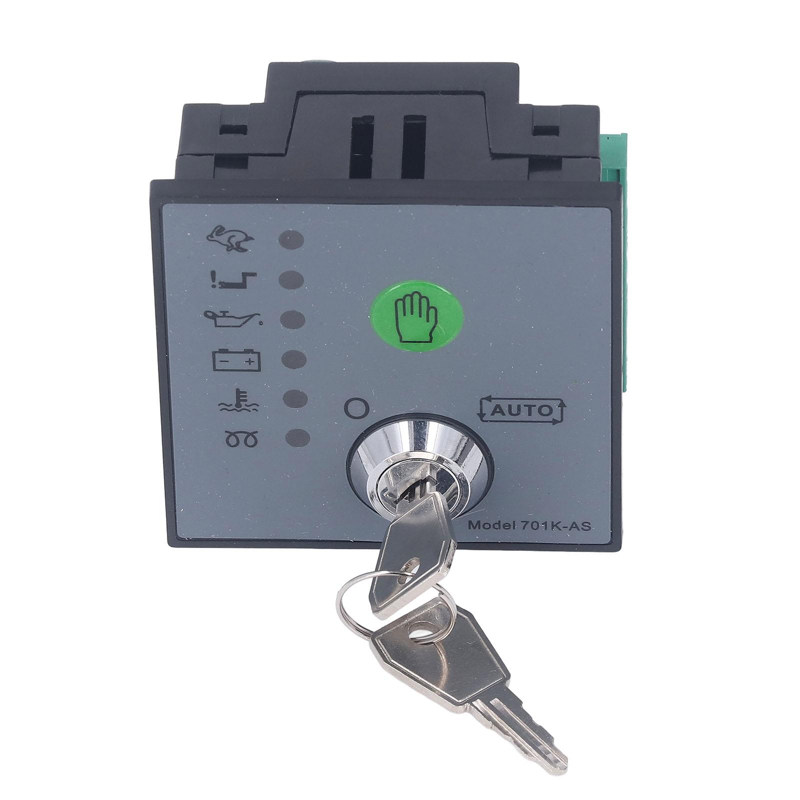 

Generator Controller Manual Auto Start Emergency Stop LED Fault Indication Generator Control Module