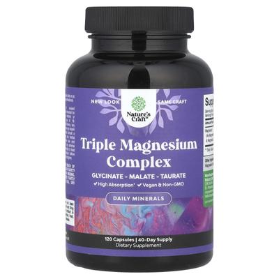 Complexe triple magnésium, 120 gélules