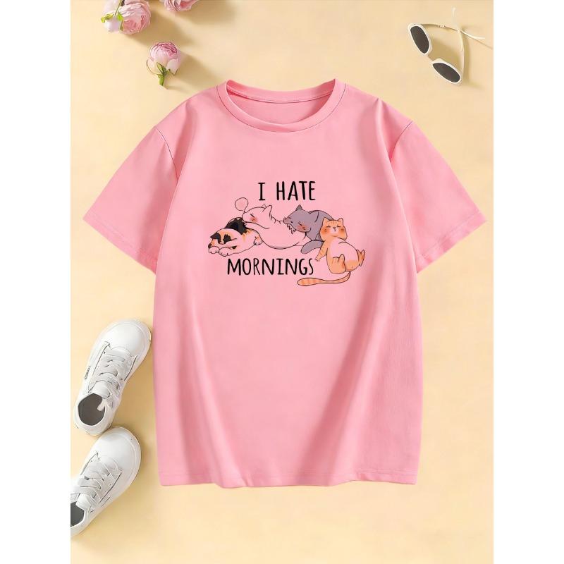 

Kids Loose Clothes Short Sleeve T-shirt 2026 Boys Girls Cotton O-neck 110