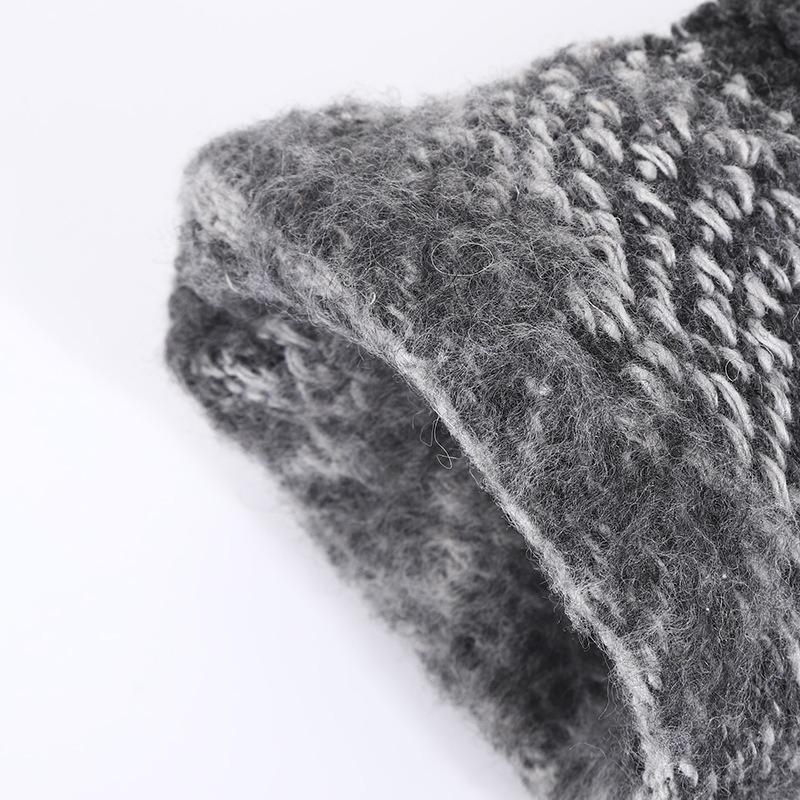 Winter warm snowy knitted five-finger gloves split-finger gloves adult gloves