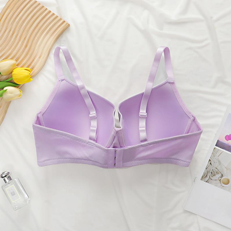 Soutien-gorge ultra-mince de nouvelle marque, sous-vêtements grande taille, dentelle transparente, larges bretelles, gros seins, petits sous-vêtements confortables pour femmes