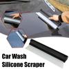 Car Non-Scratch Flexible Soft Silicone Handy Squeegee Scraper Scraping Wiper Tools Car Wrap Clean Window Drying Water Film F8R2