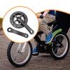 Bike Crankset Children's Parts High Strength Sturdy Lightweight Black Replacement Component Crank