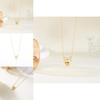 Summer Fashion Heart And Butterfly Bow Necklace In Gold Tone Stainless Steel For Women