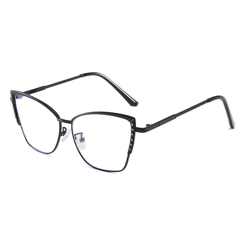 Hot-selling new fashion metal glasses frame myopia glasses frame optical men's and women's plain glasses frame