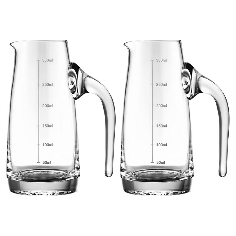 Maxcook 300ml Lead-Free Crystal Glass Decanter Set, 2-Pack