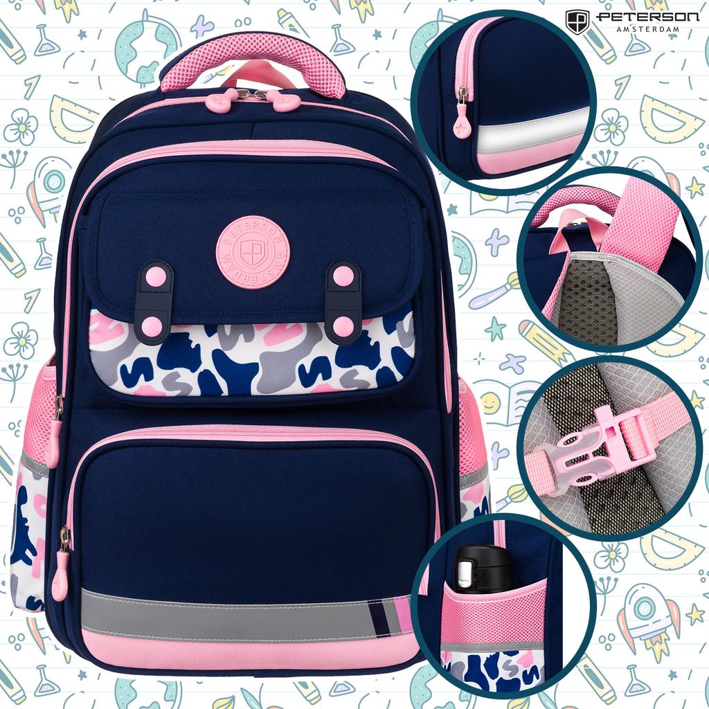 PTN PS2-6074 Navy-Pink Backpack