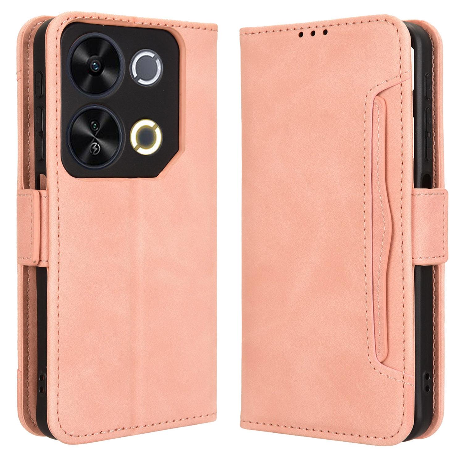 For itel P65 P671L Leather Case Phone Wallet Cover with Multiple Card Slots E
