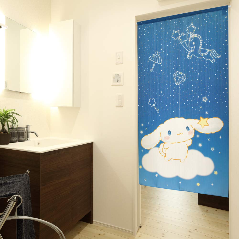 Noren Kobo Cinnamoroll Interior Goods Miscellaneous Goods Noren Tapestry Poster Width 85 x Length 150cm Sanrio Characters Night Sky 11886