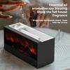 Fireplace Air Humidifier with LED Light Resin  Aroma Essential Oil Diffuser  Remote Control for Home Office Creative Gift