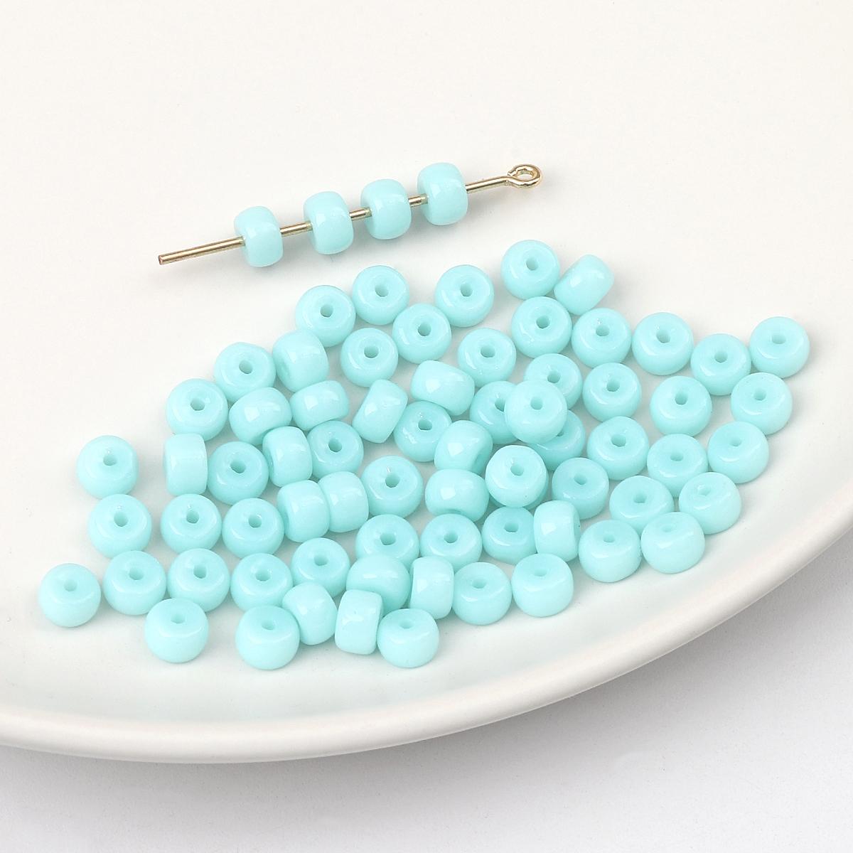 

20 шт. хрустальные стеклянные бусины для серьги, браслета, ожерелья, браслета «сделай сам», ювелирные изделия, изготовление бусин 6x4mm