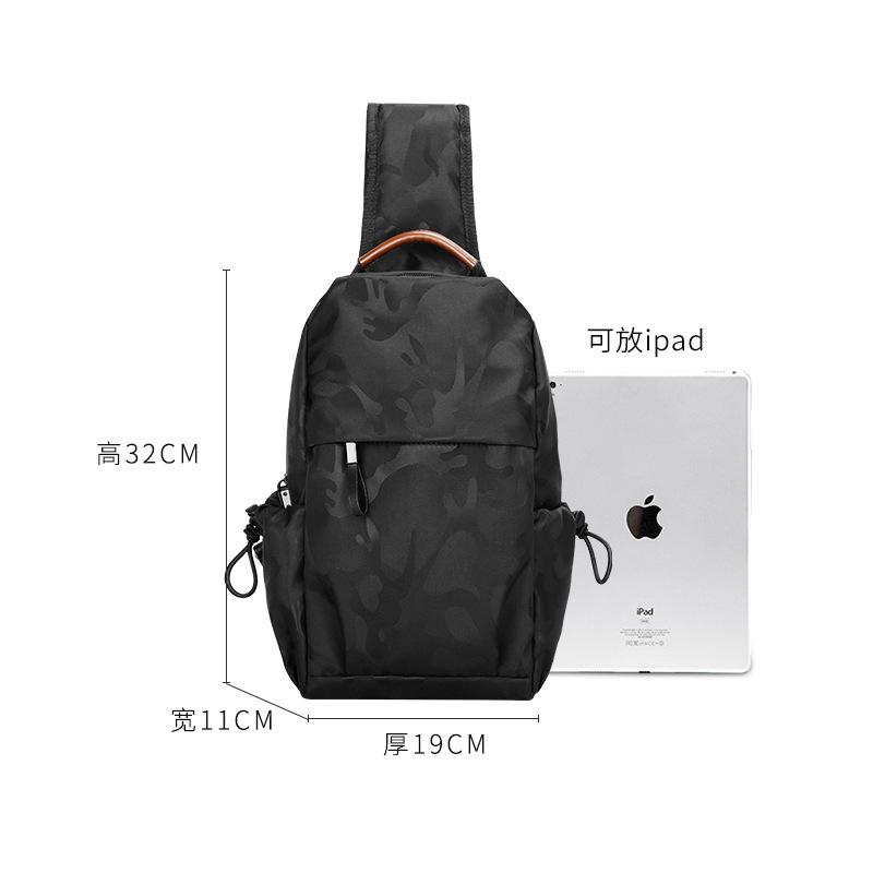 Chest Bag Backpack Large Capacity Casual Fanny Pack Shoulder Bag Sports Messenger Bag Men'S Bag
