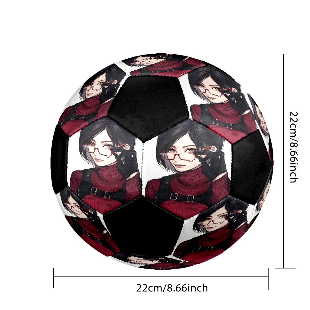 Soccer Ball Colorful Machine Stitched PVC Size 5 Team Training Competition Ready Durable High-Bounce Cool Sports Gift