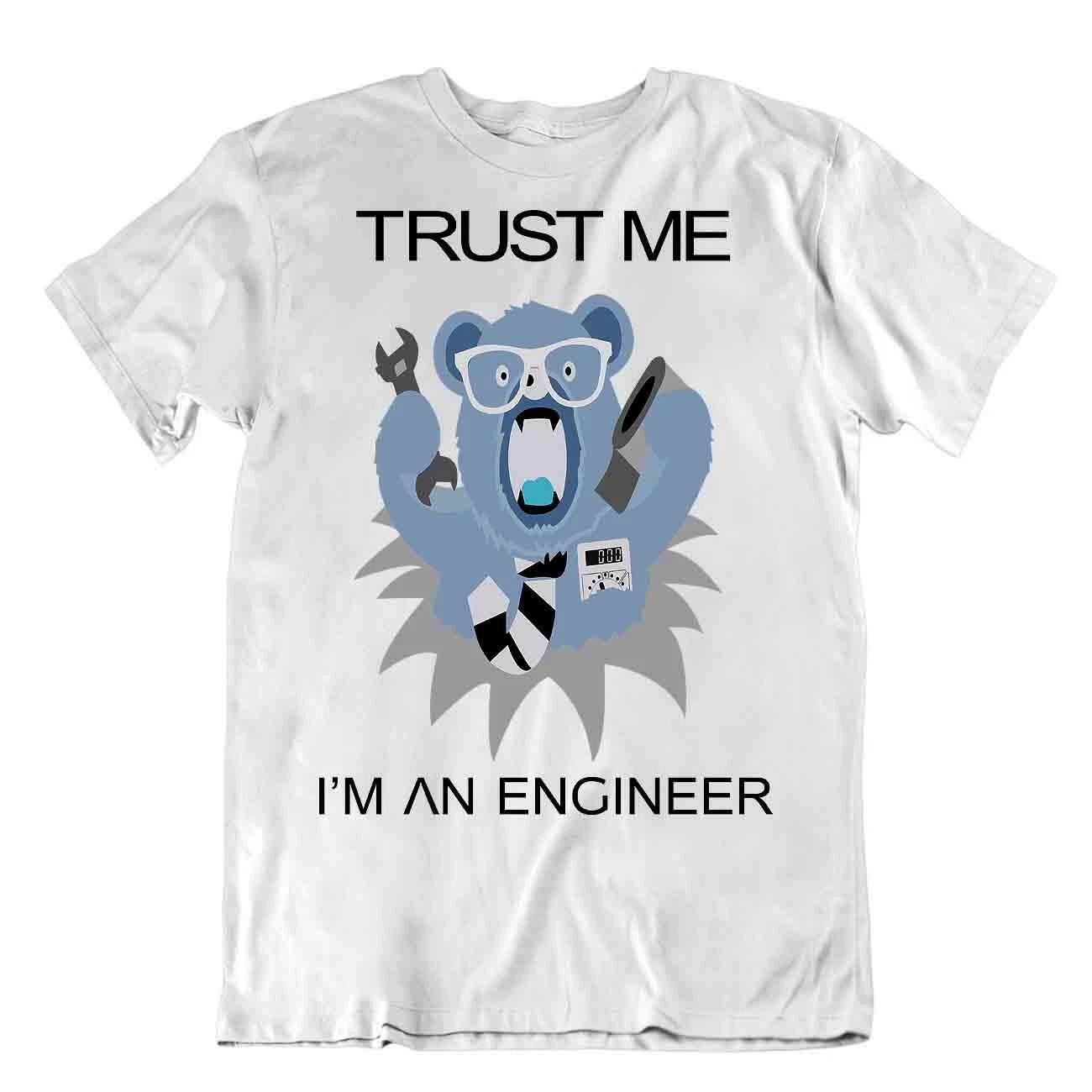 Trust Me I Am A Engineer T-Shirt Vintage Apparel Tshirt Gift S