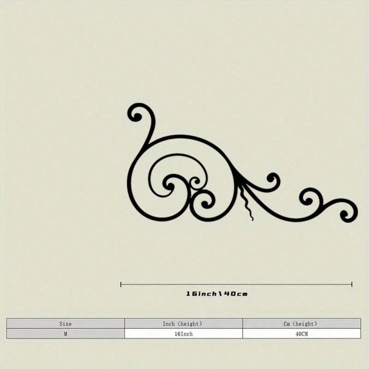 

Hand Forged Iron Scroll Wall Art Vintage Rustic Metal Hanging for Home Decor Bedroom Living Room різнокольоровий