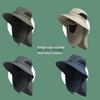 Popular Japanese-Style Men's Wide Brim Sunshade Hat for Fishing, Mountaineering, and Jungle Adventures