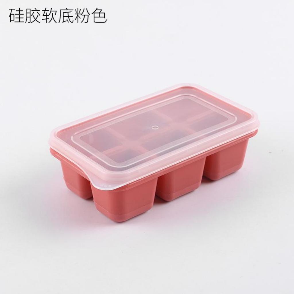 6 Grid Big Ice Tray Mold Giant Jumbo Large Food Grade Silicone Ice Cube Square Tray Mold DIY Ice Maker Ice Cube Tray