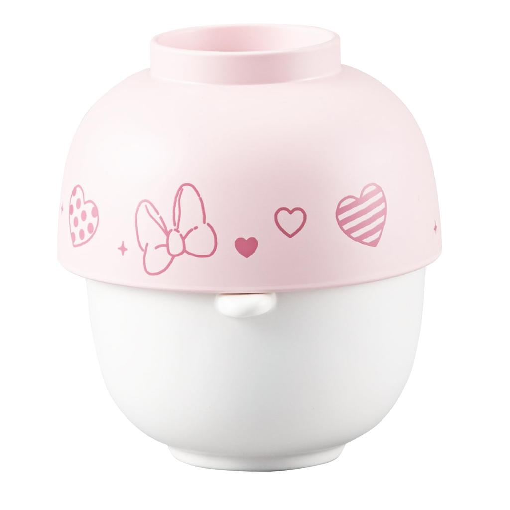 Disney Minnie Mouse Soup Bowl and Rice Bowl Mini Dinnerware Set 10cm Microwave and Dishwasher A Great Gift for Women and Made in Japan (approx.