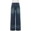 Patchwork Pockets Jeans Korean Fashion Low Rise Casual Straight Denim Pants Distressed Y2k Trousers for Women Basic Solid Color Jean