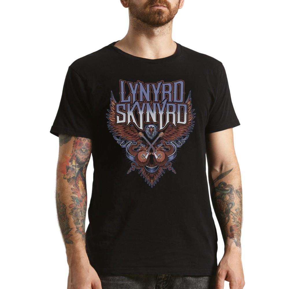 Lynyrd Skynyrd Unisex Adult Crossed Guitars T-Shirt