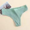 5 Pieces Pure Cotton Sexy Thong Women's Low Waist Women's Comfortable and Breathable T-shaped Underwear Women's Thong Underwear