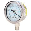 Vacuum Pressure Gauge Test Meter 1 4in NPT Dual Scale Stainless Steel for Water Oil ‑0.1‑0Mpa