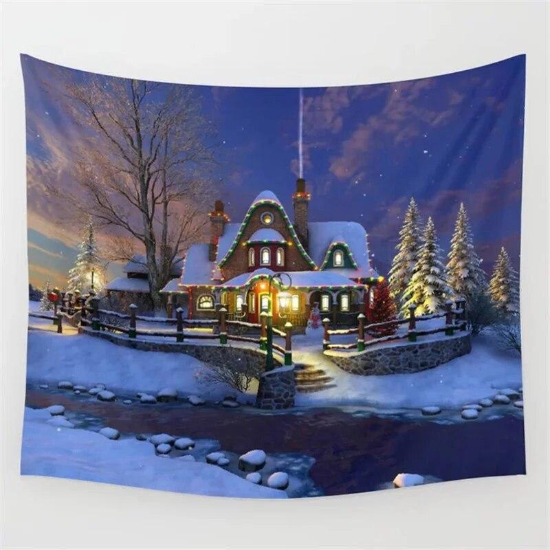 Weihnachten Schneemann Tapisserie Neue Jahr Tapisserie Hängen Wohnkultur Hintergrund Tuch Heißer Verkauf Tapisserie Malerei Home Decor Wand Dekor
