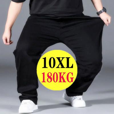 Übergroße Große Größe Schwarz Casual Hosen Herren Jogginghose Elastische Taille Sport Jogger Hosen Schnelle Trockene Baggy Hosen Männer Streetwear