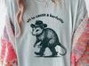 Cowboy Opossum Shirt, Off To Cause a Kerfuffle Tee, Funny Western Possum Gift, Weird Animal T-Shirt
