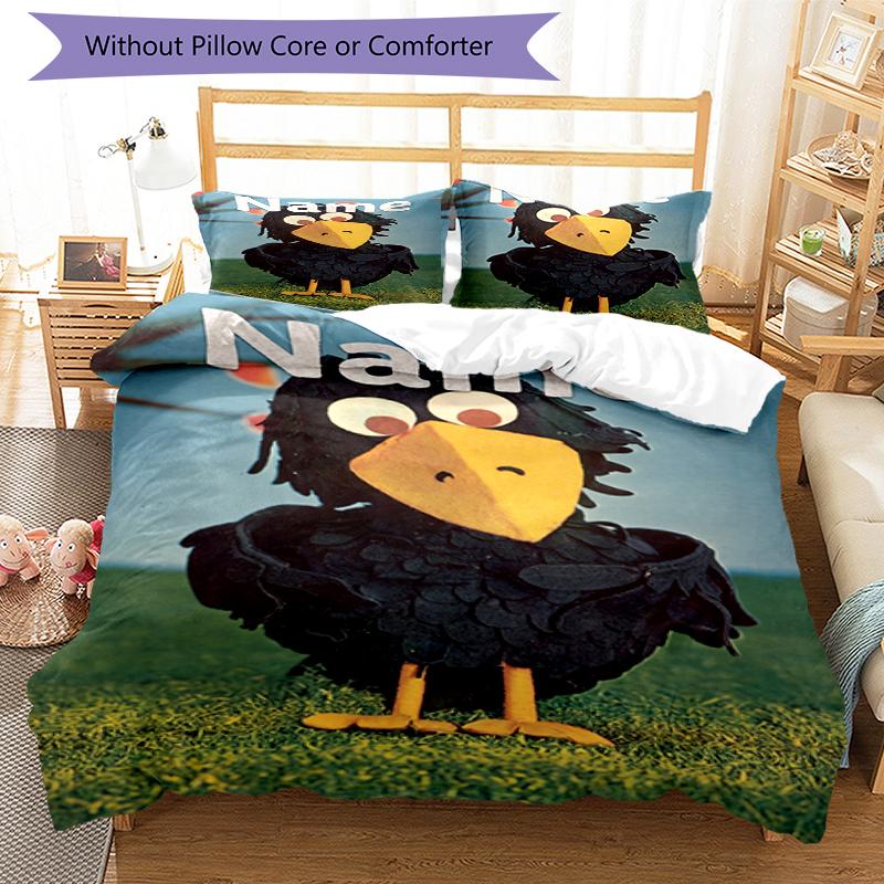 3Pcs Custom Name De Fabeltjeskrant Bedding Set Duvet Cover Closure Includes 1Duvet Cover 2Pillowcases Soft And Comfortable For All Seasons