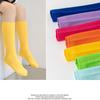 Kids Colorful Striped Knee High Socks 3-10 Years Boys Girls Dance Crew Socks Comfortable Breathable Cotton Tube Socks