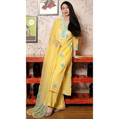 Bollywood Party Wear Kurti Women Designer Top Tunic Kurta Pant Dupatta Set Dress VF-20130
