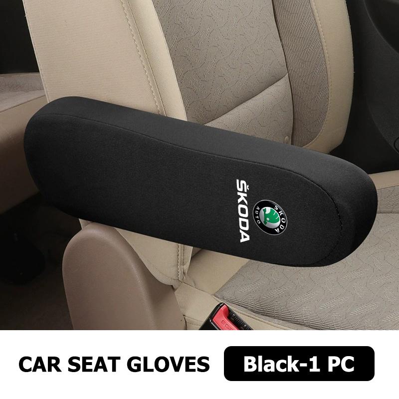 AAABT1 Car Interior Armrest Dust Proof Hand Armrest Protector Covers For Skoda Kamiq MK3 Roomster Rapid Kodiaq Karoq Fabia Enyaq