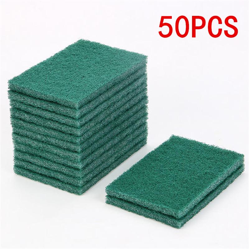 5/10/20/50PCS Grit-Free Scrub Pads,Scratch-Free for Non-Stick Pans,Multipurpose Reusable Kitchen Sponges for Dishes, Pots & Grea