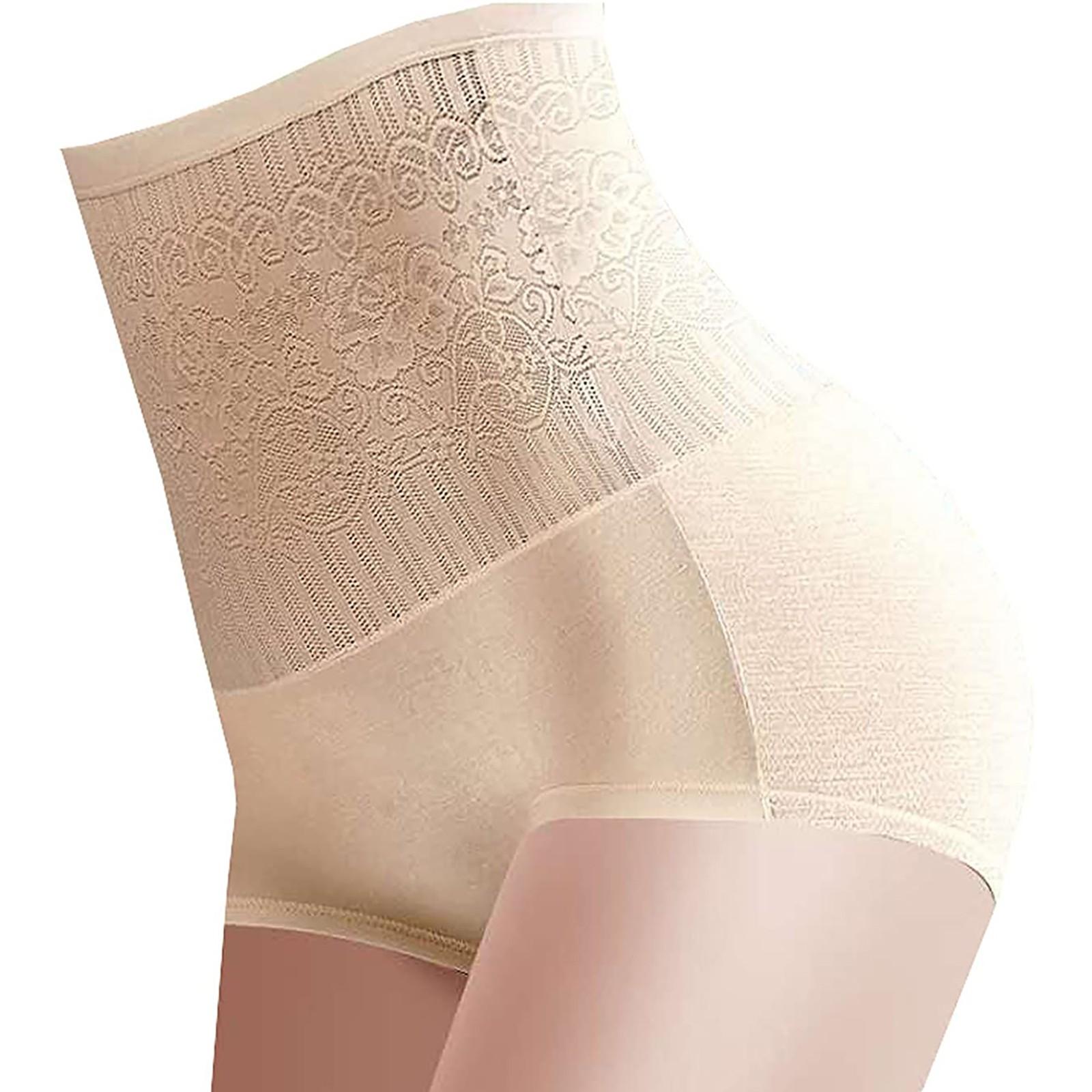 Женские однотонные трусы для коррекции фигуры на животе и бедрах с высокой талией — фото 9