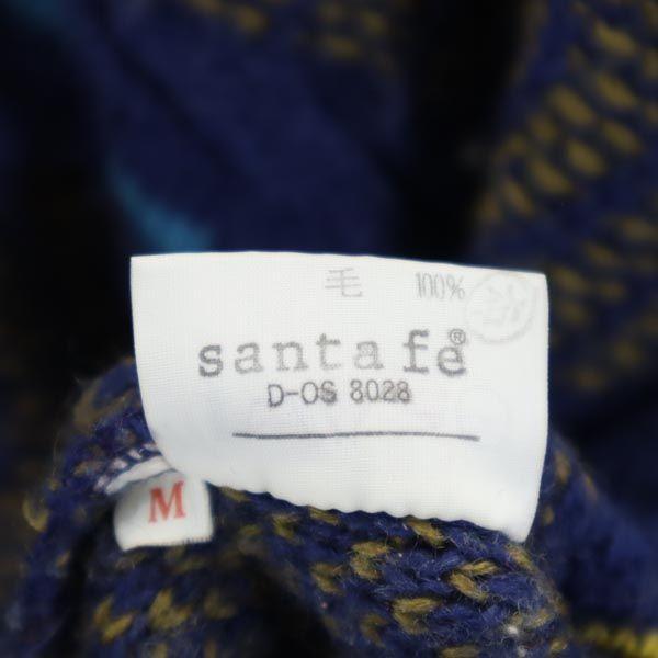 santa fe wool Overall handle Long sleeve V neck sweater Feb-38 knit Men's Used