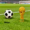 World Cup Football Building Blocks Model Monument Trophy Collection Ornament 3PCS Creative Toy Gift